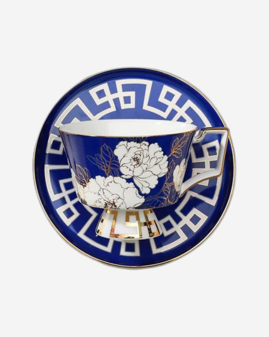 Chaozhou Azul 4Pcs Cup & Saucer Set