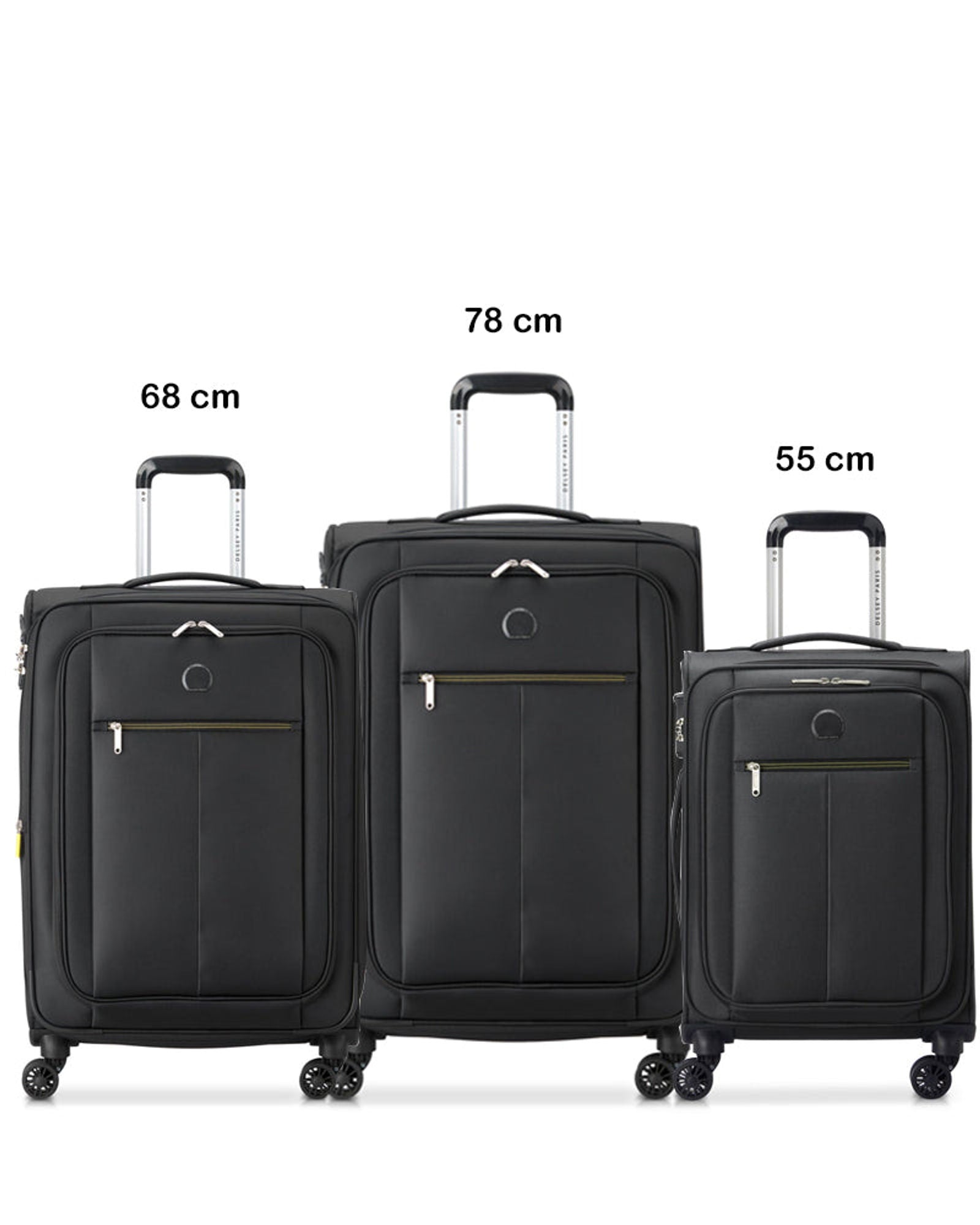 Delsey Paris Pin Up 6 3 Piece Luggage Trolley Set