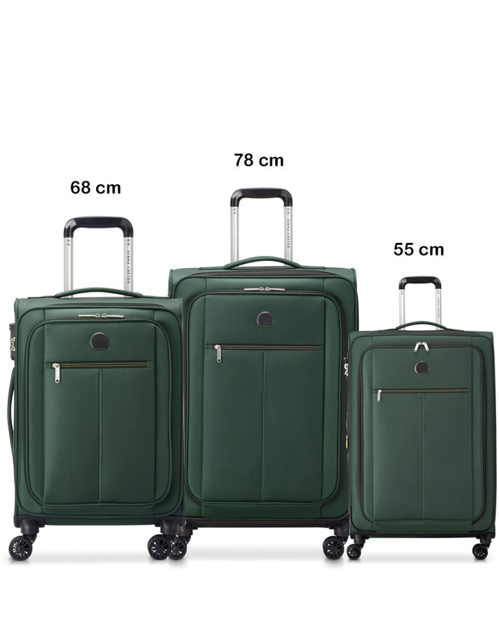 Delsey Paris Pin Up 6 3 Piece Luggage Trolley Set