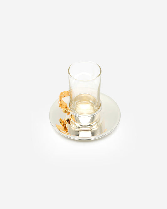 Pantazelos Gold-Plated Handle Tea Cup