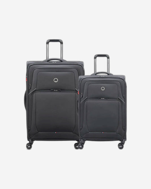 Delsey Paris Optimax Lite 2Piece Luggage Trolley Set + Free Agreable Backpack