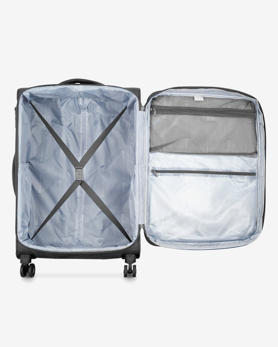 Delsey Paris Optimax Lite 2Piece Luggage Trolley Set + Free Agreable Backpack