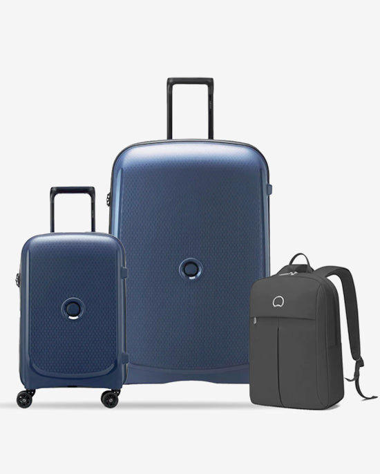 Delsey Paris Belmont Plus Non Expandable 2Piece Luggage Set + Free Agreable Backpack