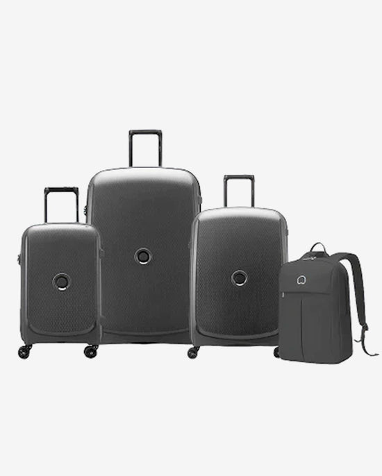 Delsey Paris Belmont Plus Non Expandable 3Piece Luggage Set + Free Agreable Backpack