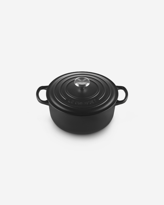 Round French Oven 20cm Satin Black