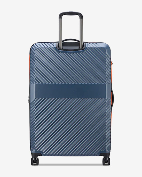 Delsey Paris Securitech Patrol 4 Expandable Luggage Double Wheel Trolley Set