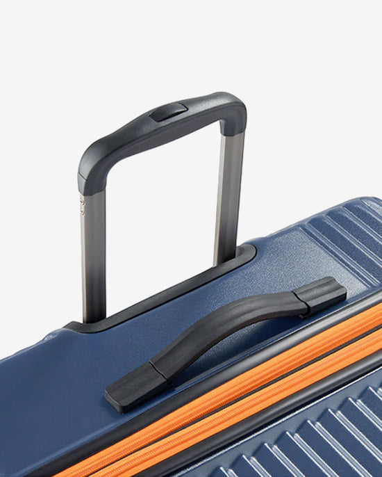 Delsey Paris Securitech Patrol 4 Expandable Luggage Double Wheel Trolley Set