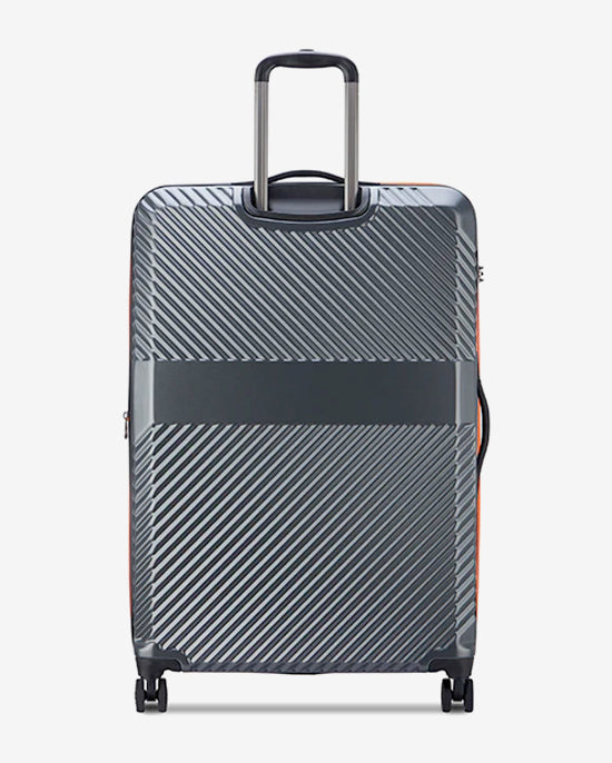 Delsey Paris Securitech Patrol 4 Expandable Luggage Double Wheel Trolley Set