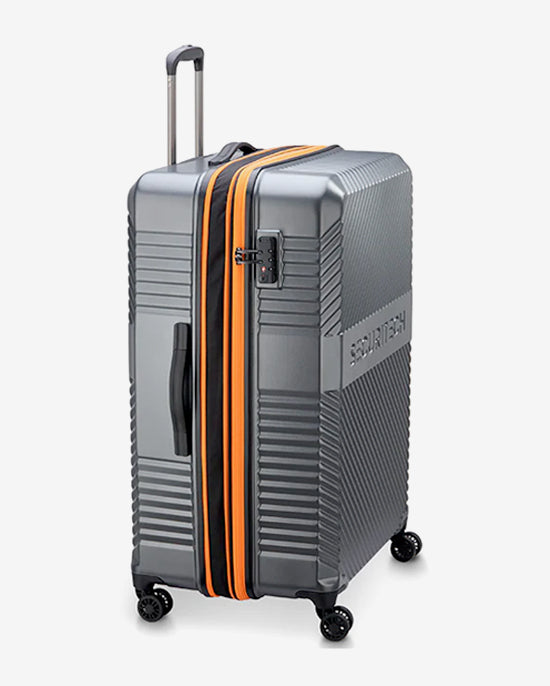 Delsey Paris Securitech Patrol 4 Expandable Luggage Double Wheel Trolley Set