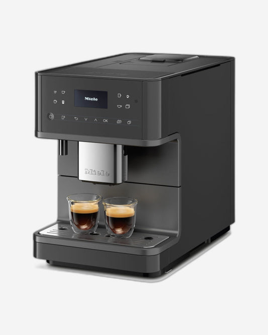 Miele CM 6560 MilkPerfection Automatic Bean-to-Cup Coffee Machine - OneTouch for Two, AromaticSystem, 8 individual profiles, DoubleShot, WiFi-compatible, LED lighting, in Graphite Grey Pearl Finish