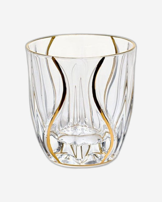 Bohemia Ocean DOF Non Lead With Gold - Set of 6 Piece