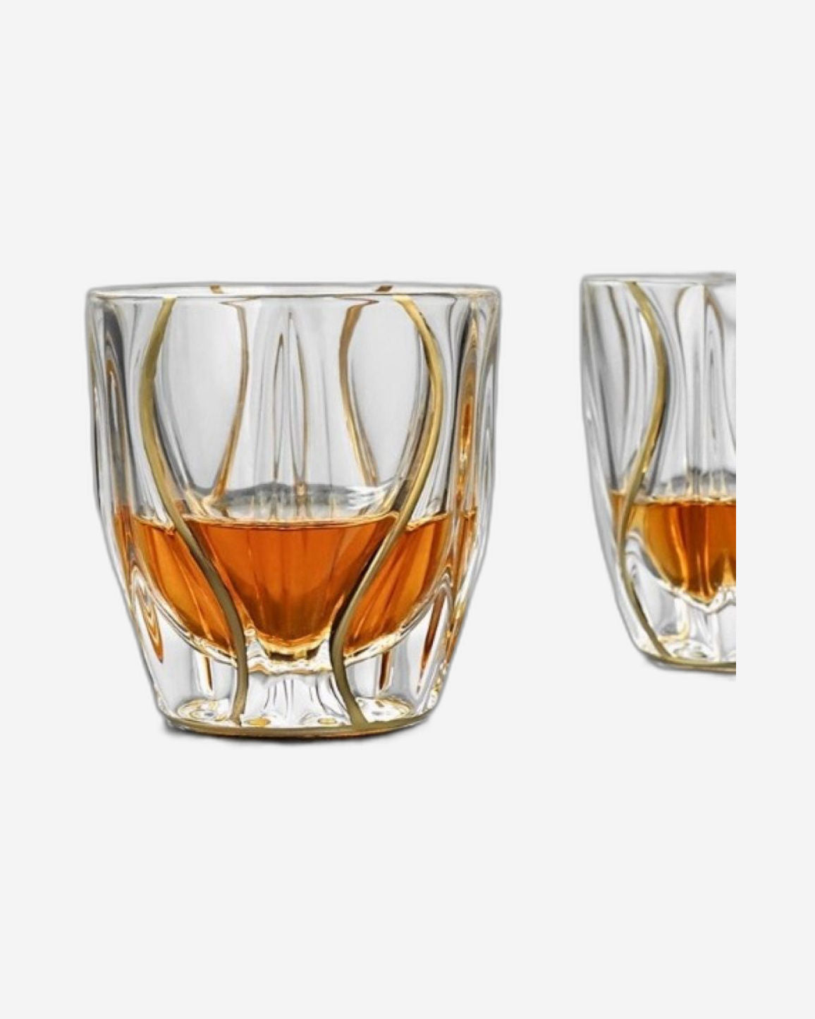 Bohemia Ocean DOF Non Lead With Gold - Set of 6 Piece