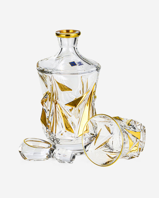 Bohemia Gold-Lined Non Lead Decanter