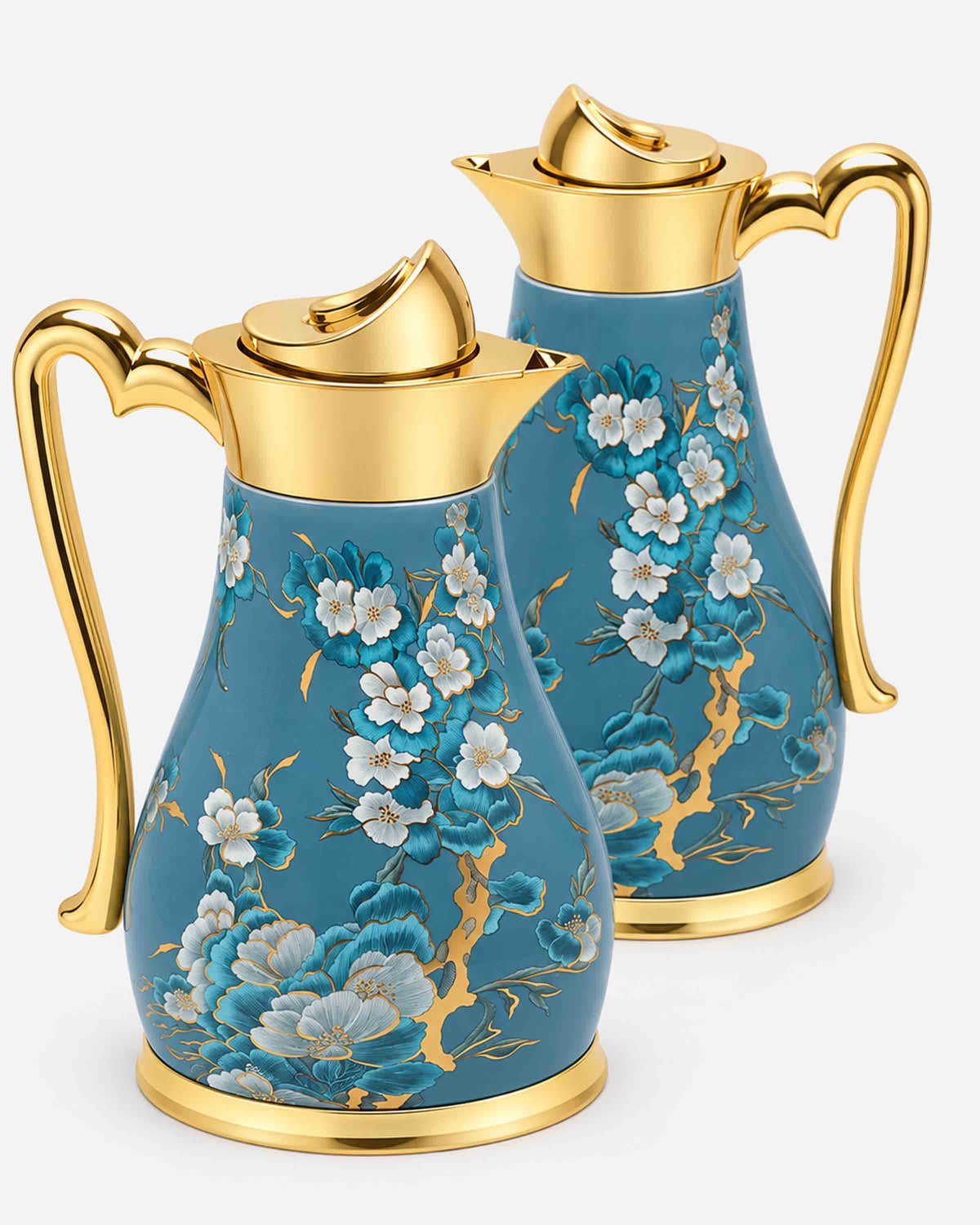 Shiny Gold Flask -207A -Set Of 2