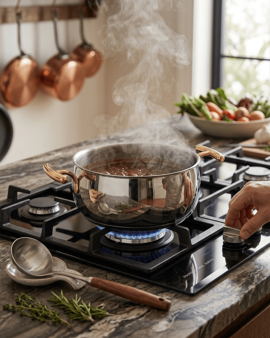 Silampos Yumi Gold Casserole with Lid 24Cm