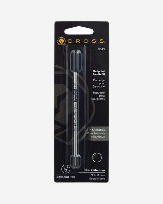 Cross Ballpoint Pen Refill - Black - Medium - Single Pack 8513