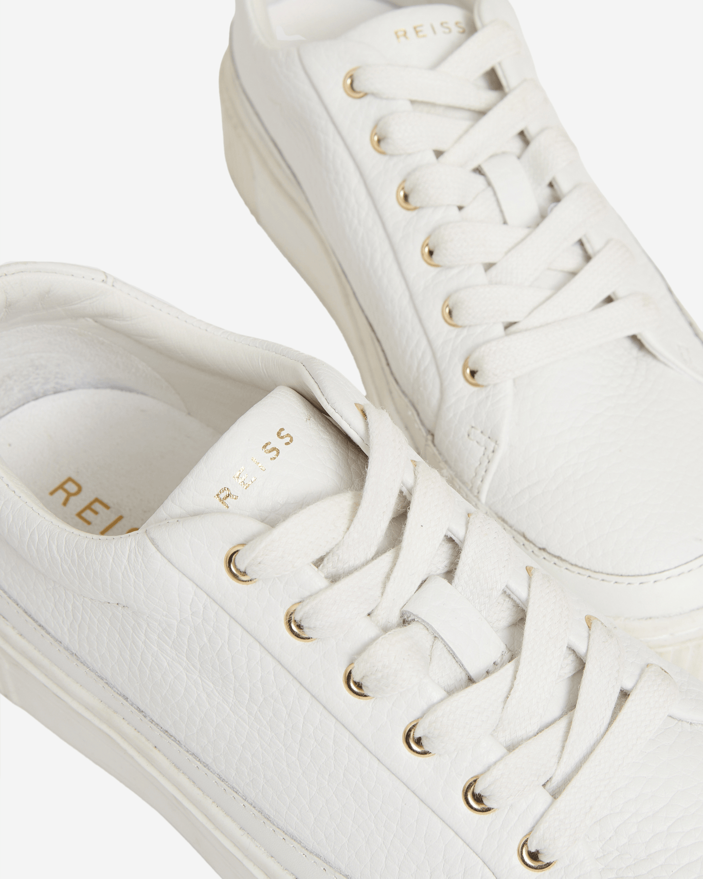 Reiss Low Top Sneaker - White