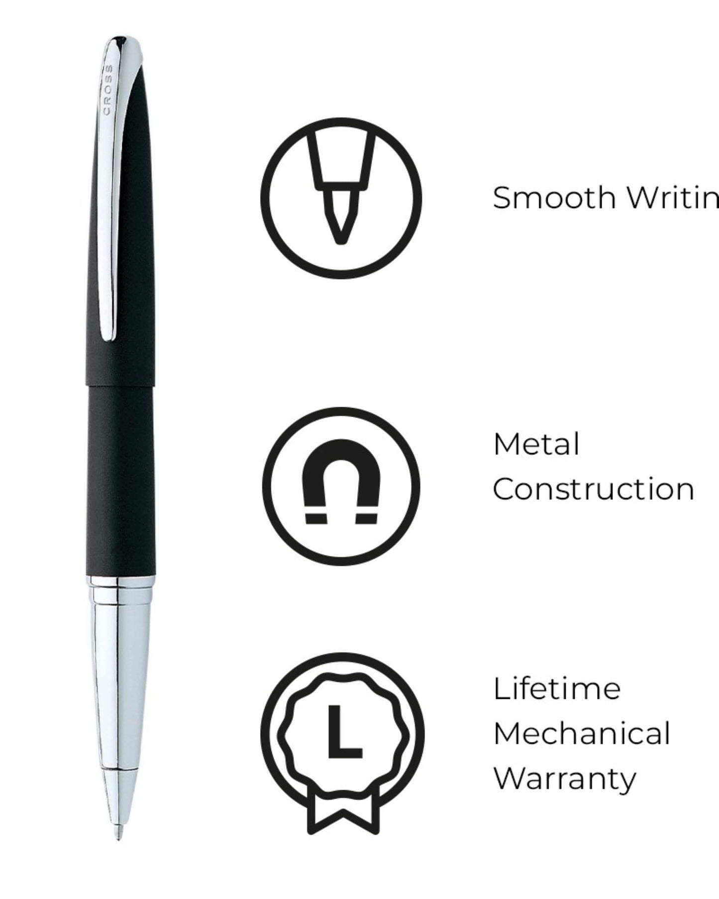 Cross ATX Basalt Black Rollerball Pen