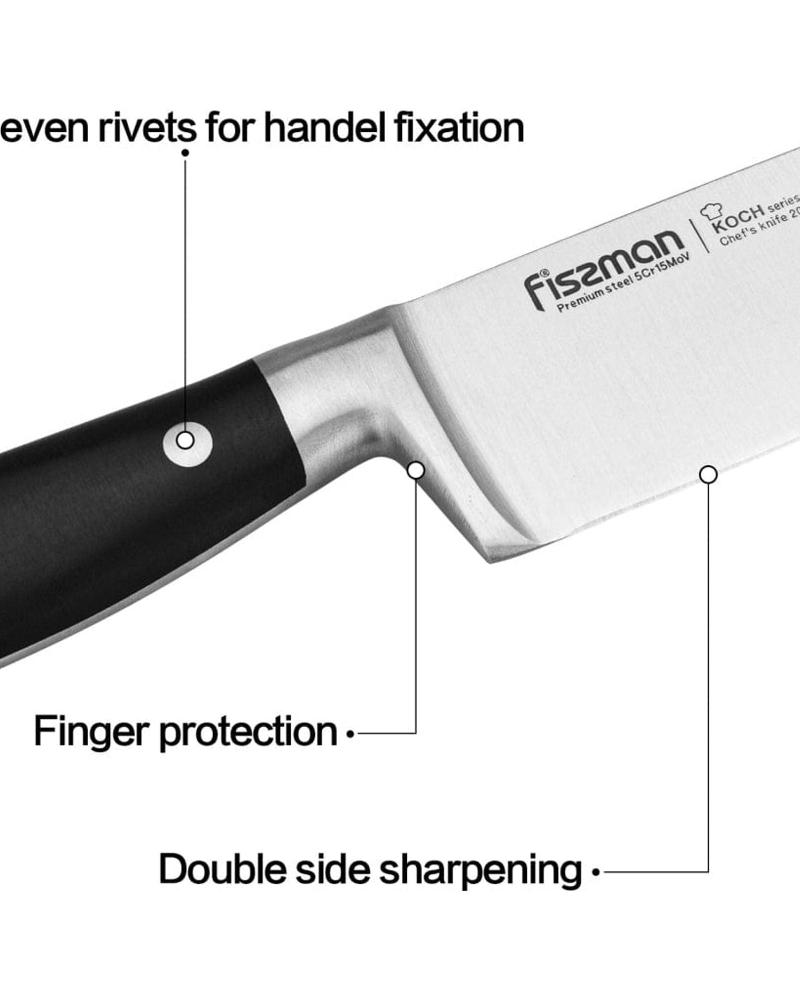 Fissman 8" Chef's Knife Koch Series (5Cr15MoV Steel)