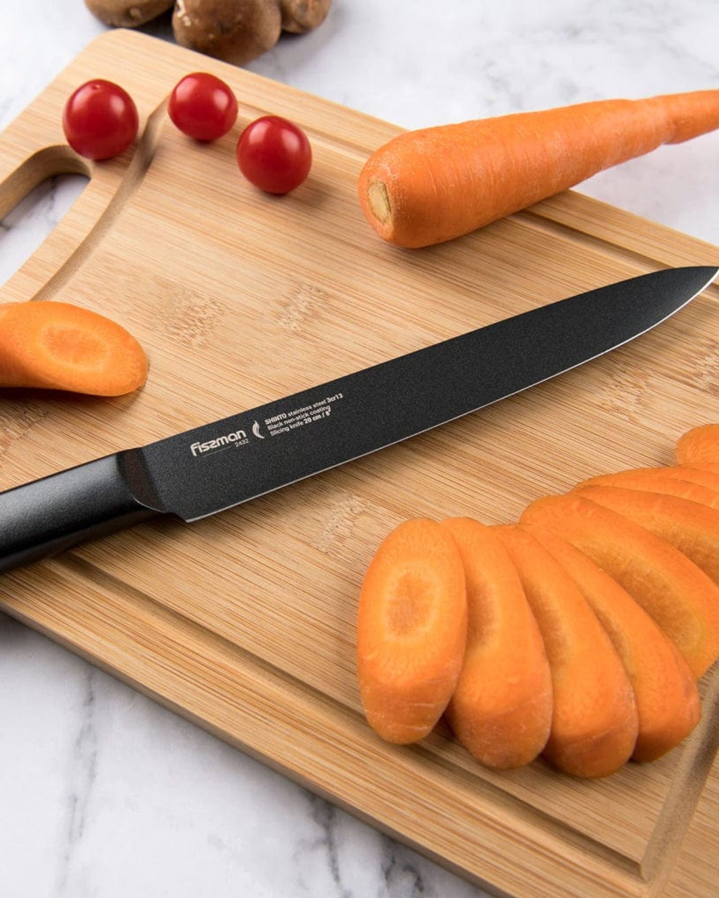 Fissman Slicing Knife Shinto Black 8Inch