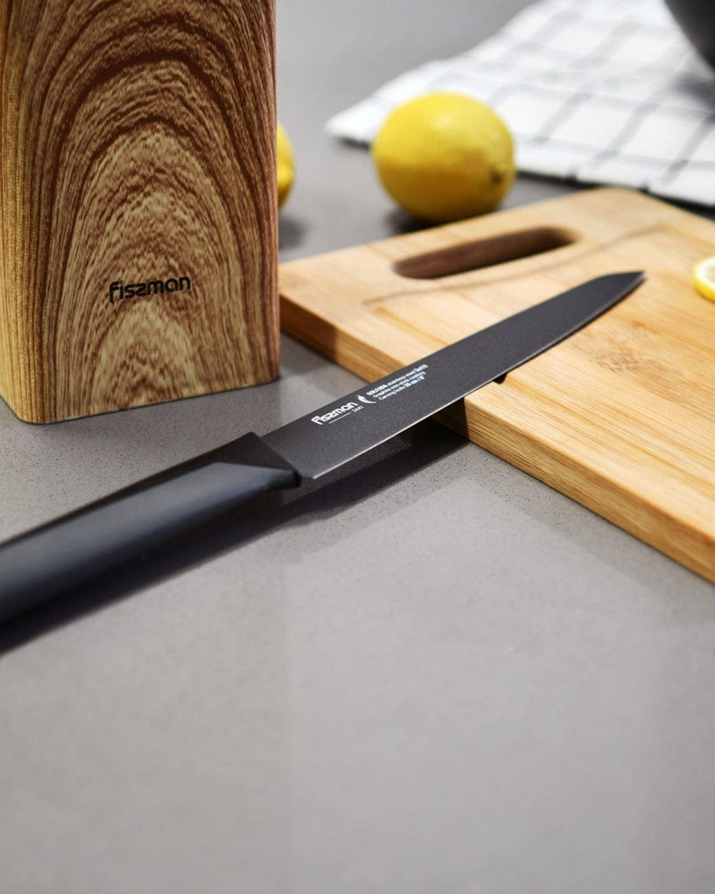 Fissman Carving Knife Golfada Black 8Inch