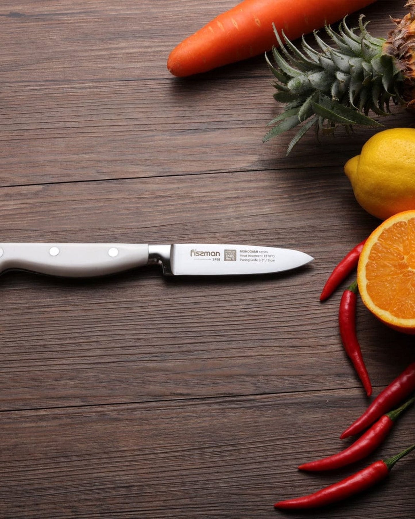 Fissman Paring Knife Monogami White/Silver 3.5Inch