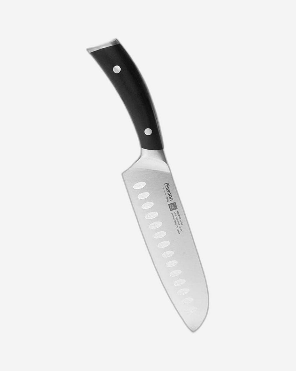 Fissman Santoku Knife Koyoshi Silver/Black 7Inch