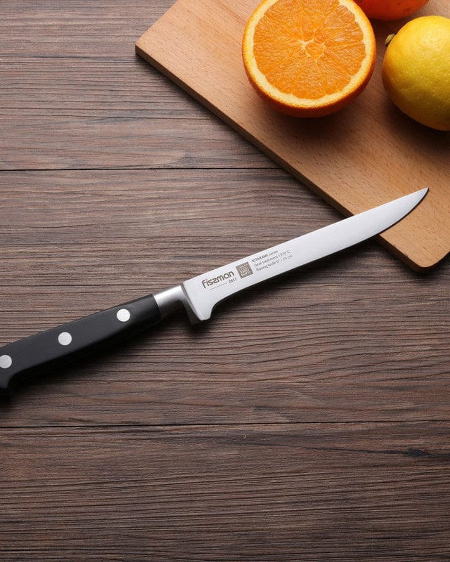 Fissman Boning Knife Kitakami Black/Silver 6Inch