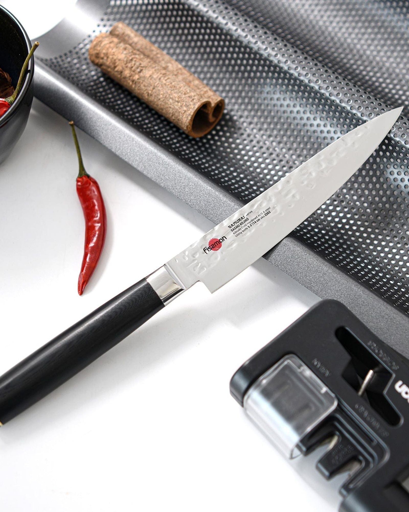 Fissman 5.5 Utility Knife SAMURAI KOJIRO 14 Cm(steel AUS-8)