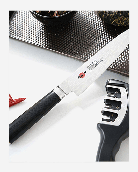Fissman 6" Chef's Knife SAMURAI MUSASHI 15 Cm (Steel DAMASCUS)