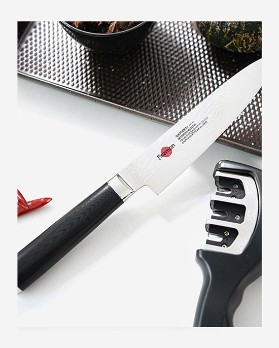 Fissman 6" Chef's Knife SAMURAI MUSASHI 15 Cm (Steel DAMASCUS)