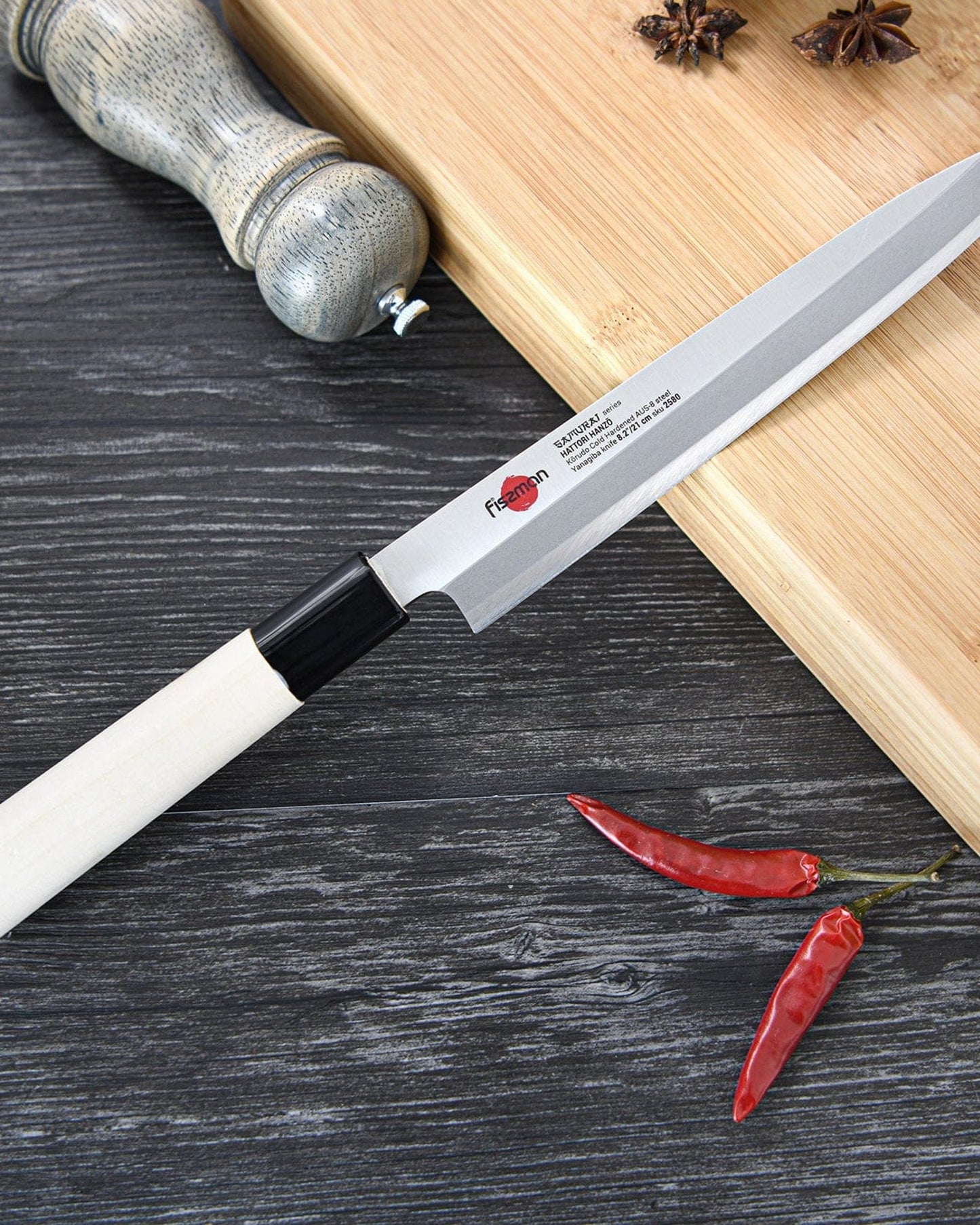 Fissman Yanagiba Knife Samurai Hanzo 8.2Inch