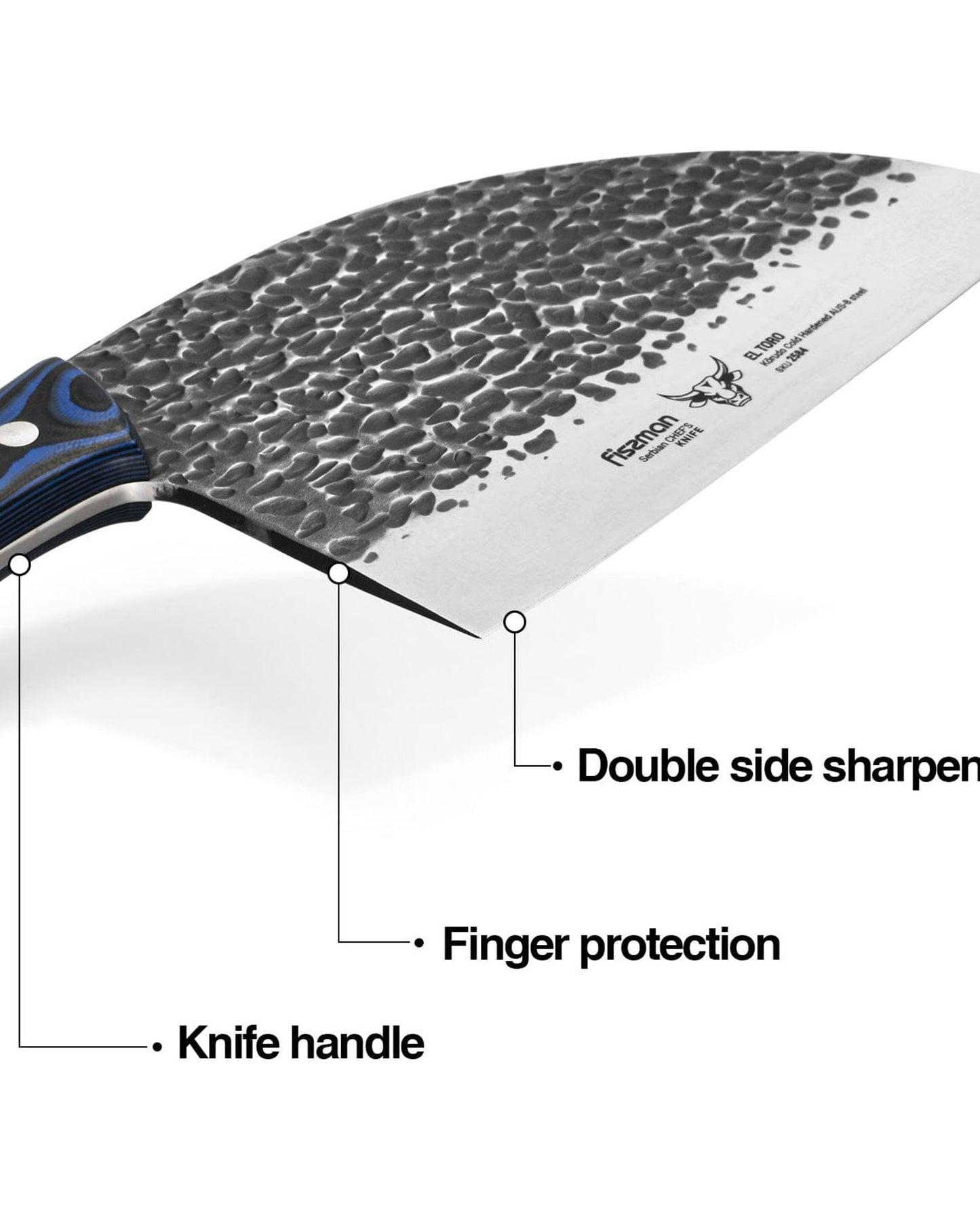 Fissman Chefs Knife El Toro Serbian 18cm