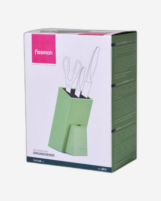 Fissman Kitchen Knife Organizer 11x11x26cm Green (Plastic)
