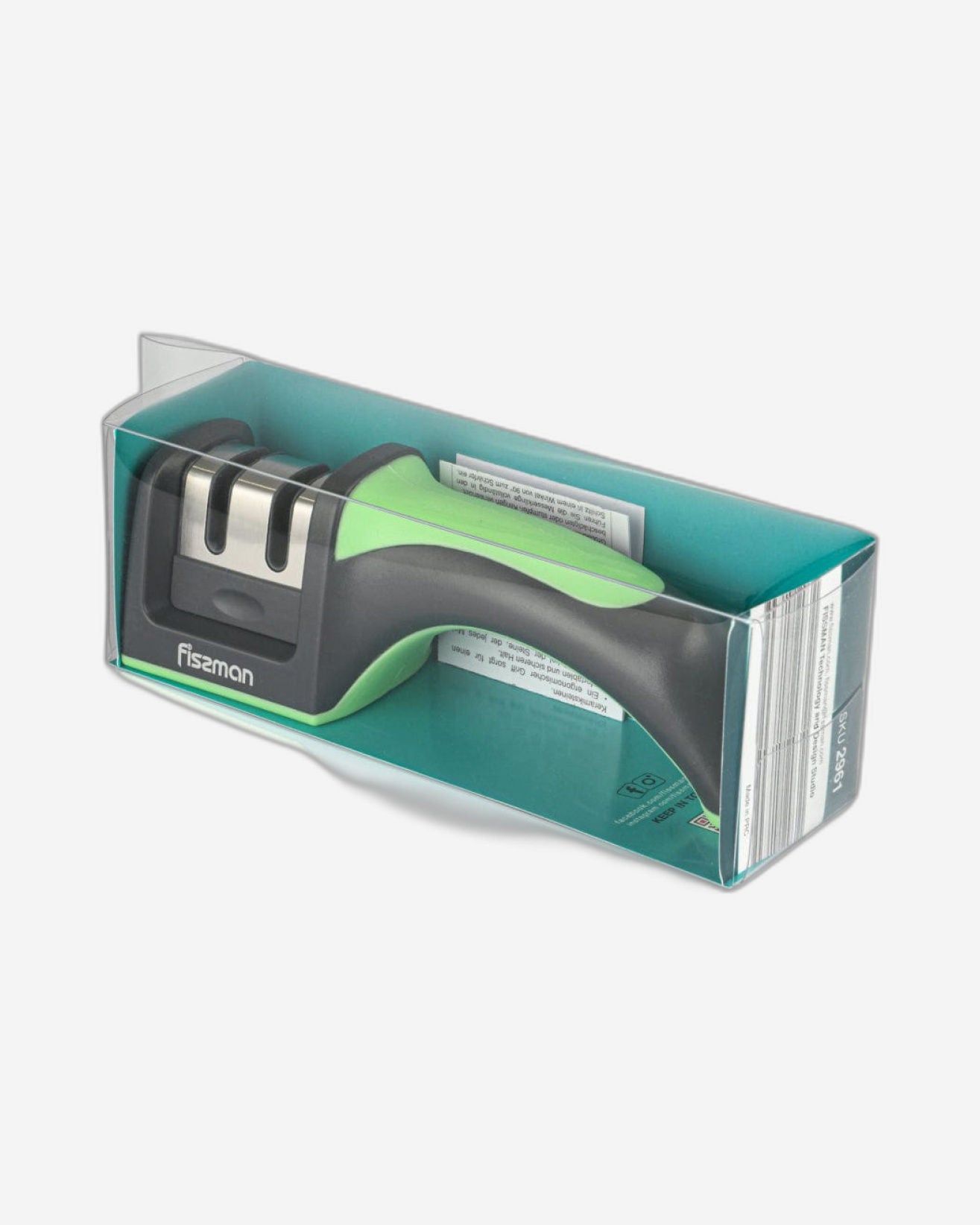Fissman Knife Sharpener 2 Step Black/Green