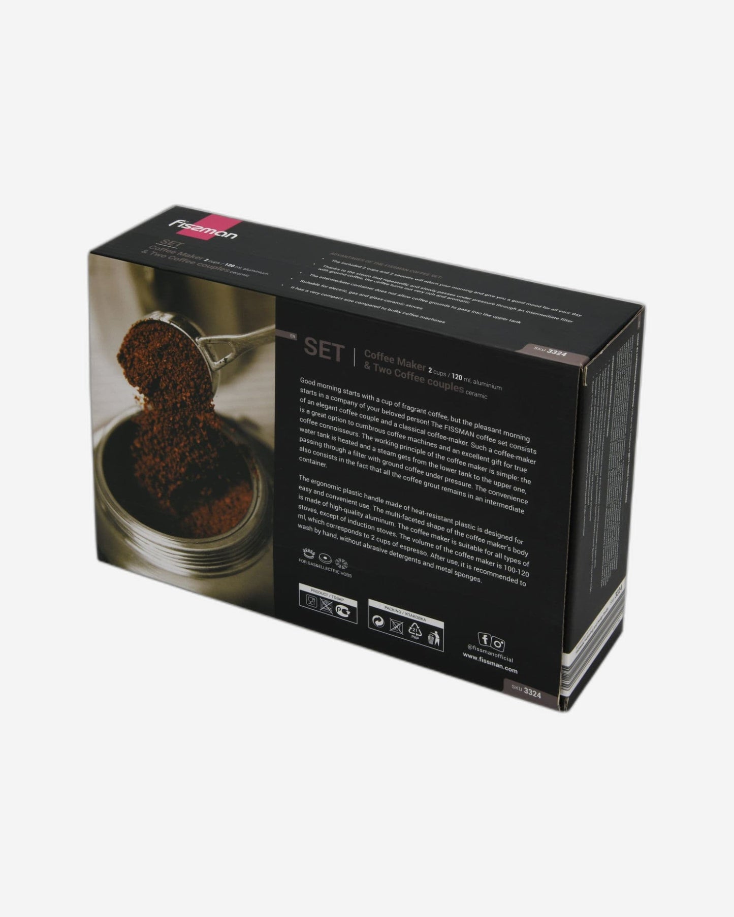 Fissman Coffee Aluminum 2Pc 120ml