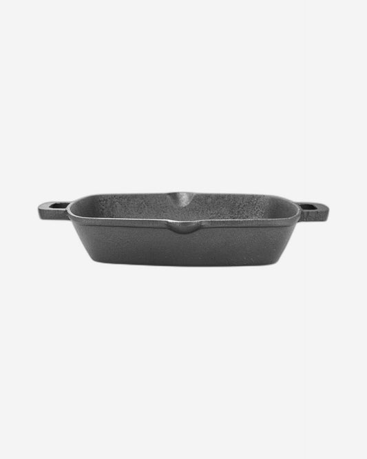 Fissman Square Grill Pan Cast Iron Black 26x5.3cm