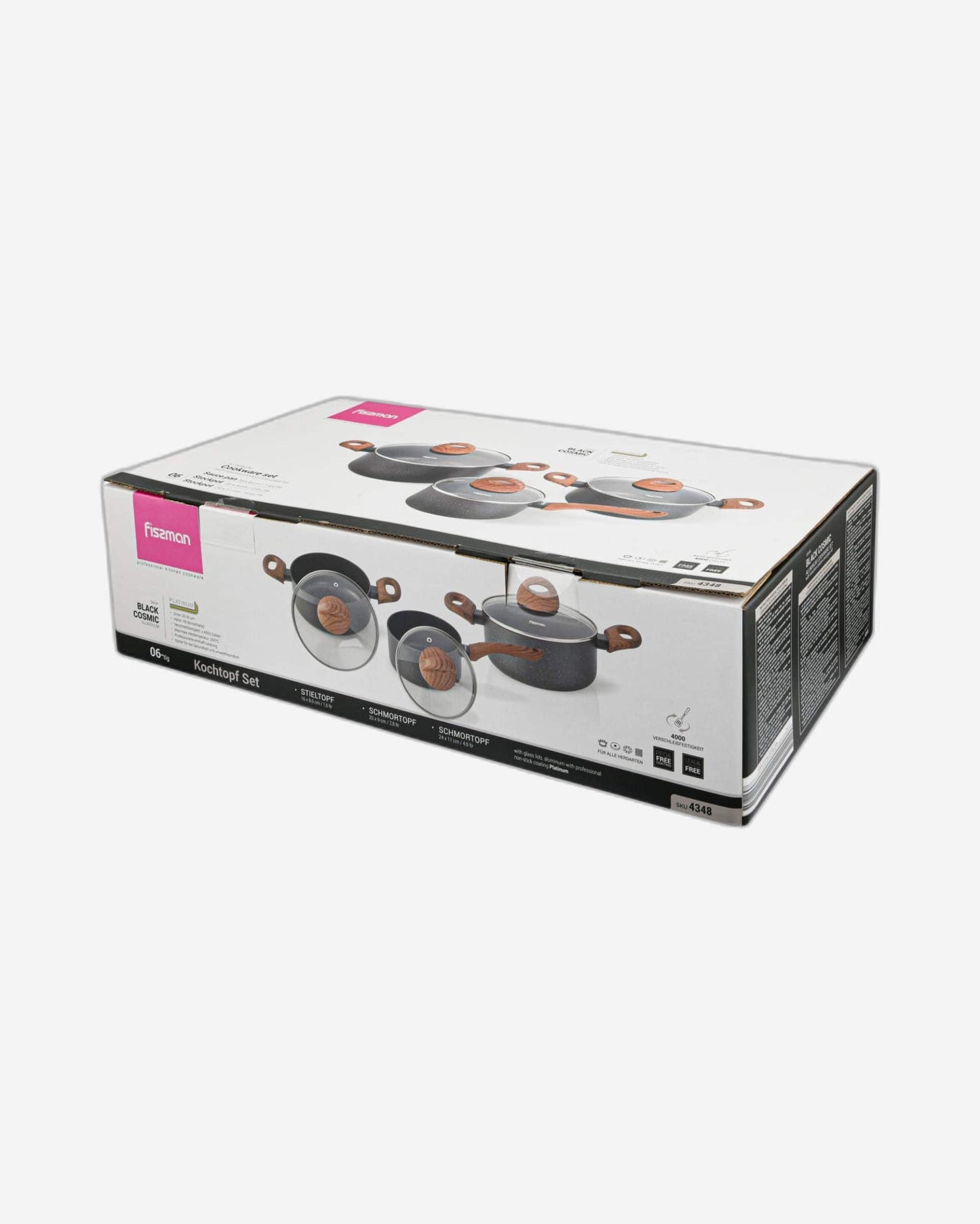 Fissman Cookware Cosmic Aluminum 6Pc