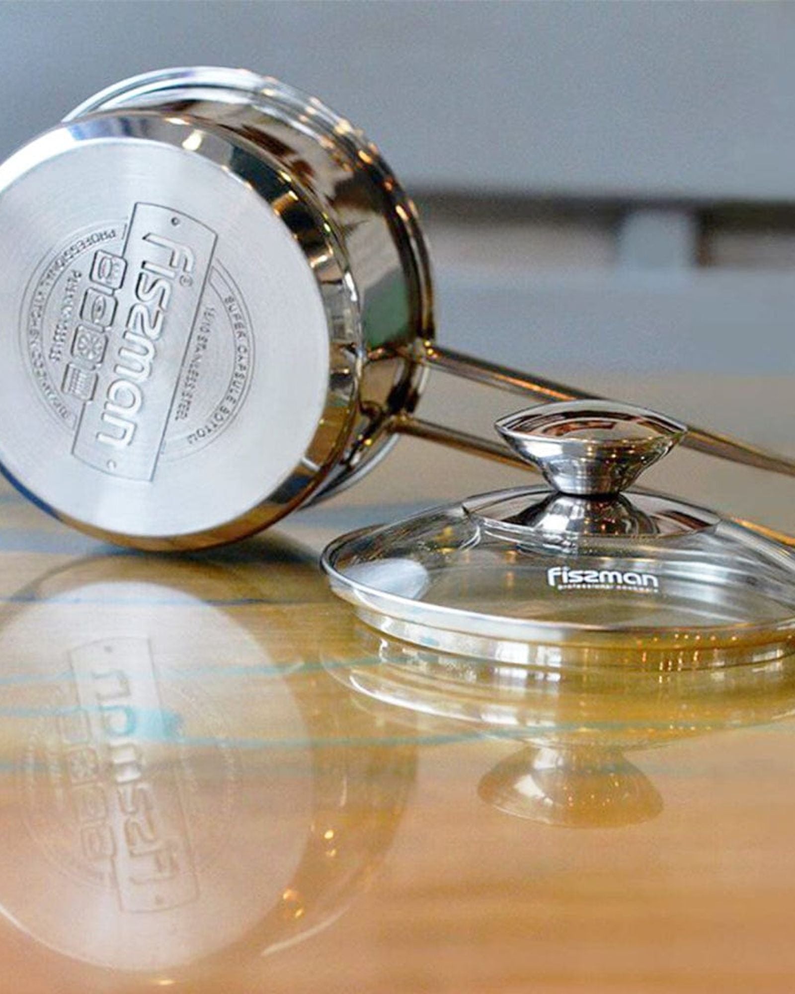 Fissman Bambino Stainless Steel Saucepan With Lid Silver 14?6.5cm