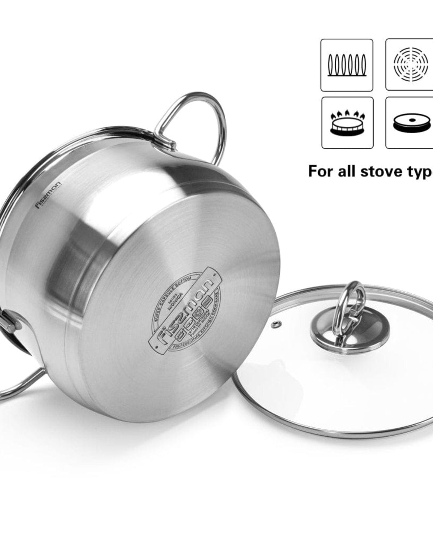 Fissman Saucepan Monica Silver 1.9L