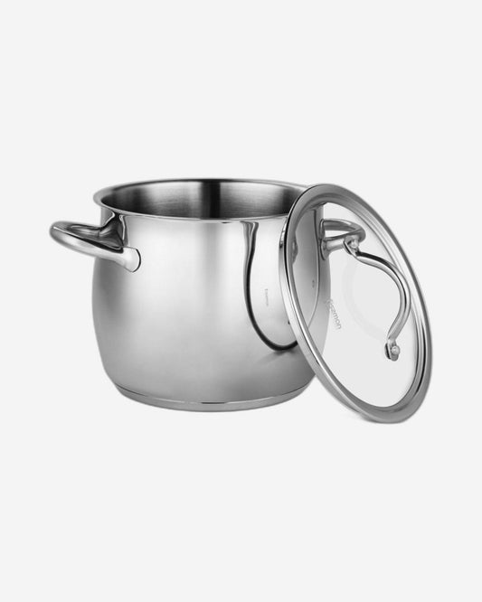 Fissman Stockpot With Glass Lid Vivien Stainless Steel 20x16.8cm/5.7LTR