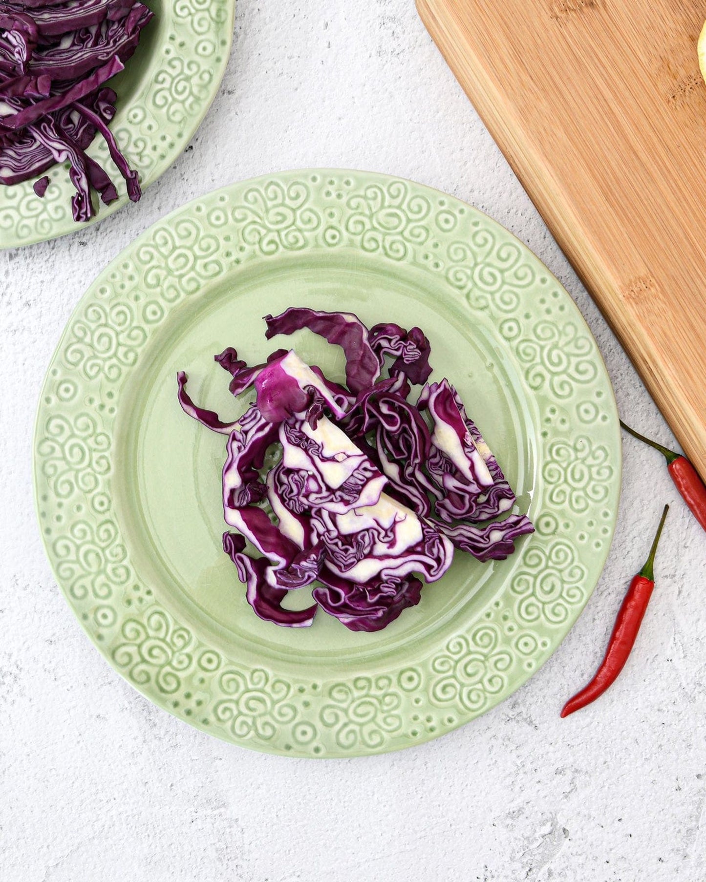 طبق فيسمان سيراميك أخضر