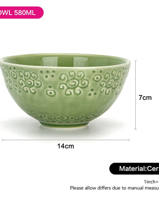Fissman Bowl Ceramic Green