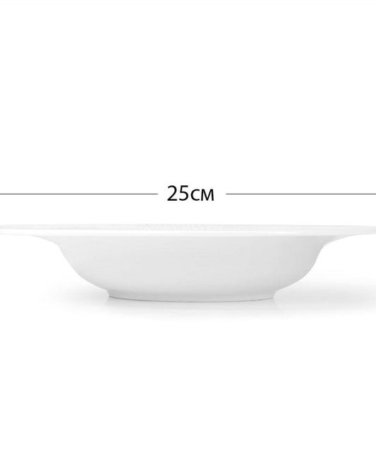 Fissman Soup Plate Bellagio White 25cm 4Pc