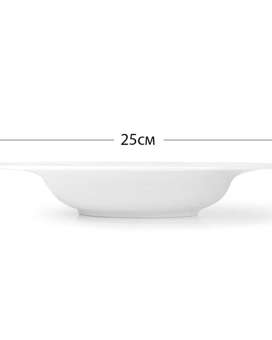 Fissman Soup Plate Bellagio White 25cm 4Pc