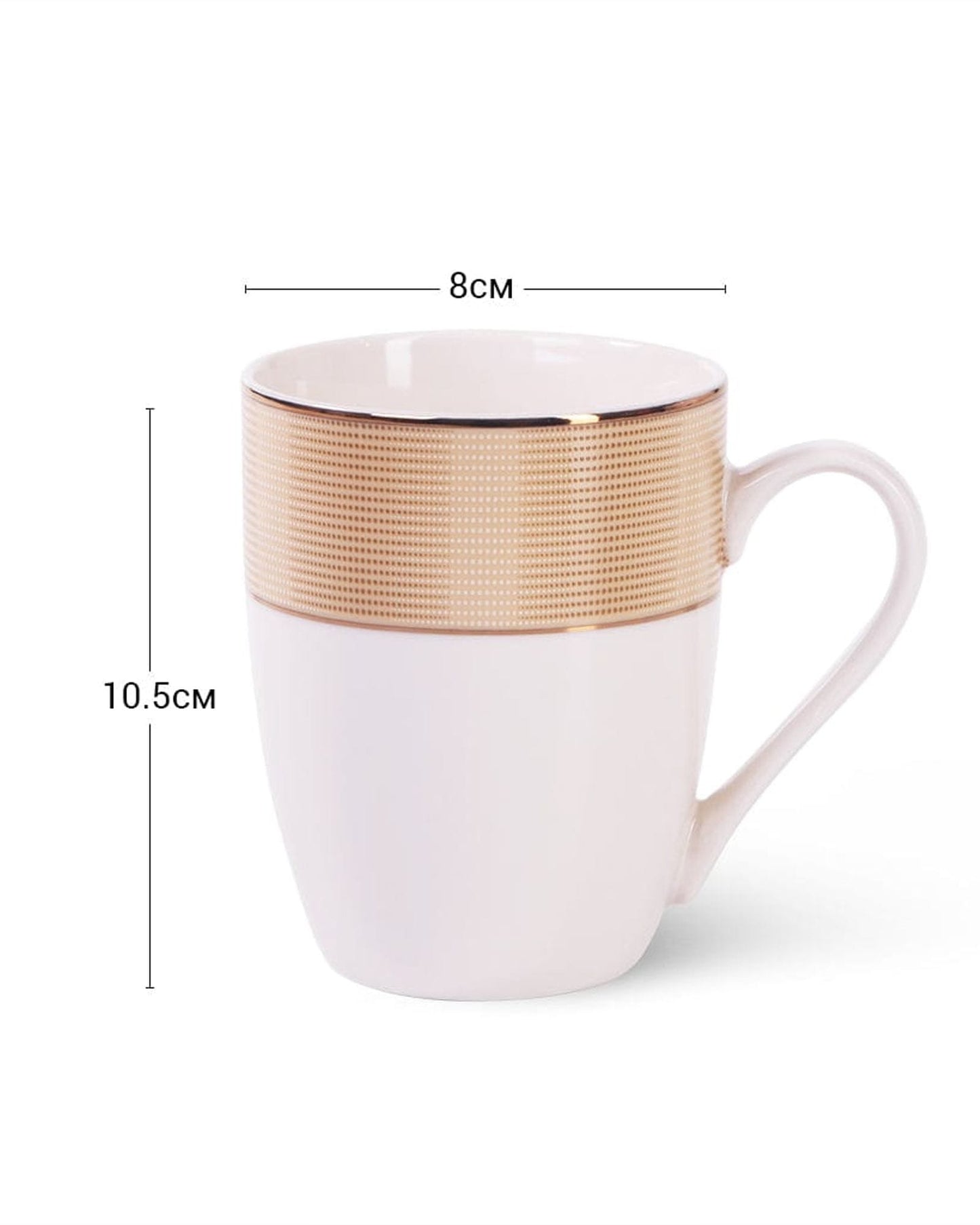 Fissman Mugs Versailles Porcelain 2Pc 350ml