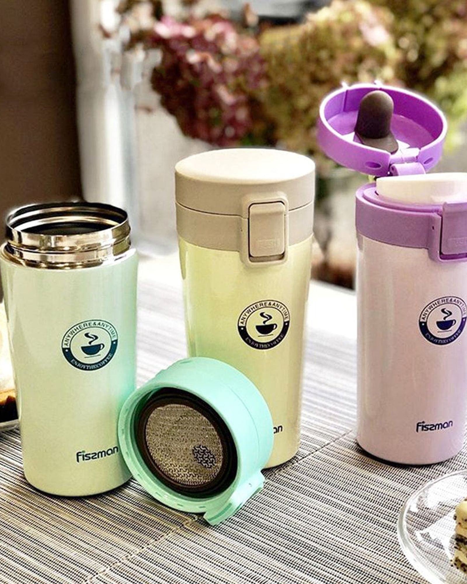 Fissman Double Wall Vacuum Travel Mug Lilac 320ml