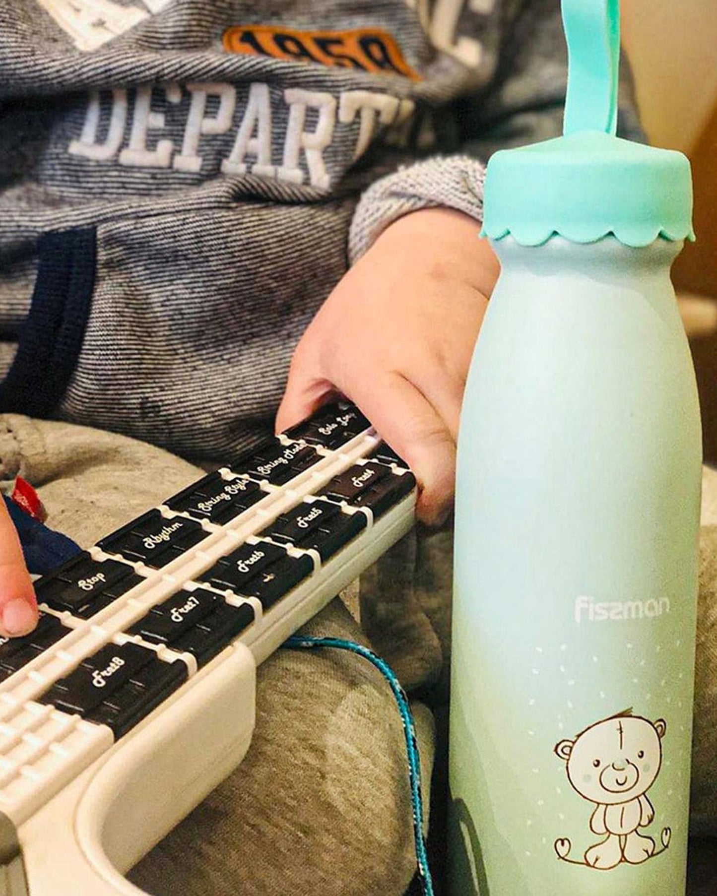 Fissman Thermos Bottle Light Green/White