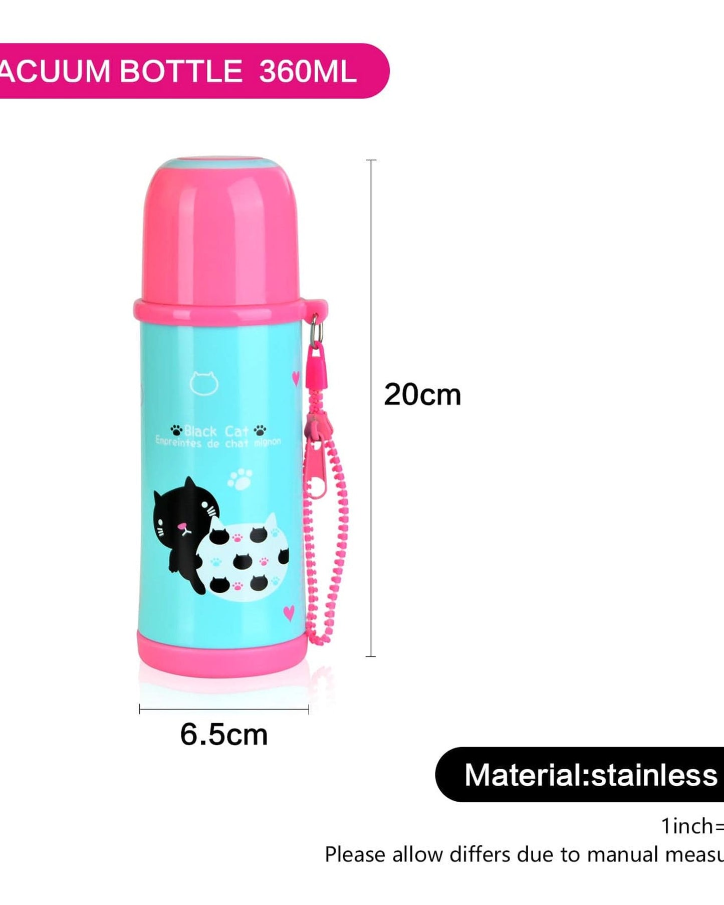 Fissman Vacuum Bottle Multicolour 360ml