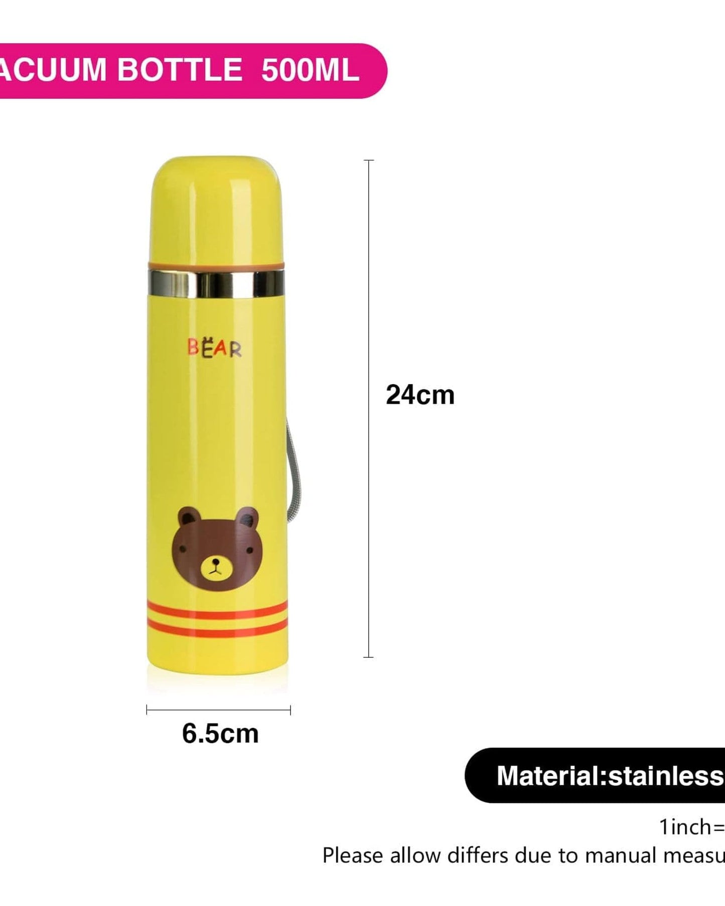 Fissman Vacuum Flask Yellow